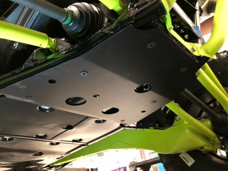 Kawasaki KRX 1000 and KRX4 Bolt On Transmission Skid Plate