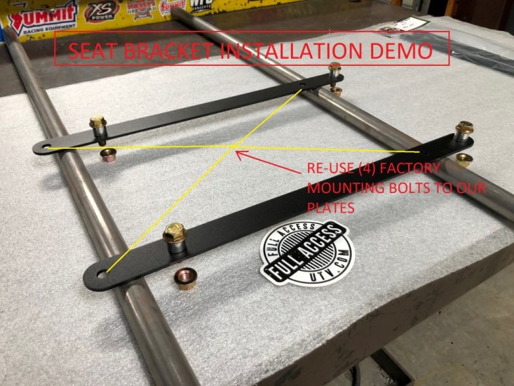 Kawasaki KRX 1000 Seat Extension, Leg Room Kit (1 seat)