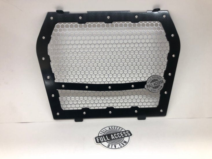 Kawasaki KRX & KRX4 Custom Grill BLACK W/Silver Octagon Mesh