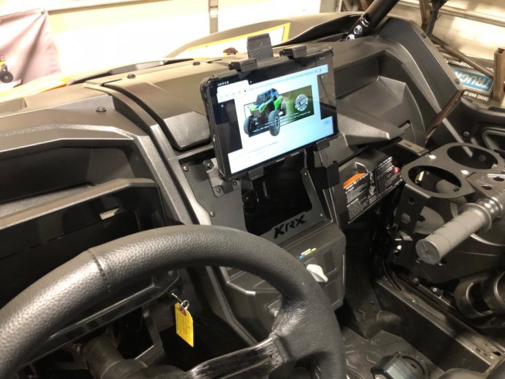 Kawasaki KRX & KRX4 1000 "UPPER" Dash Phone or Tablet Mount