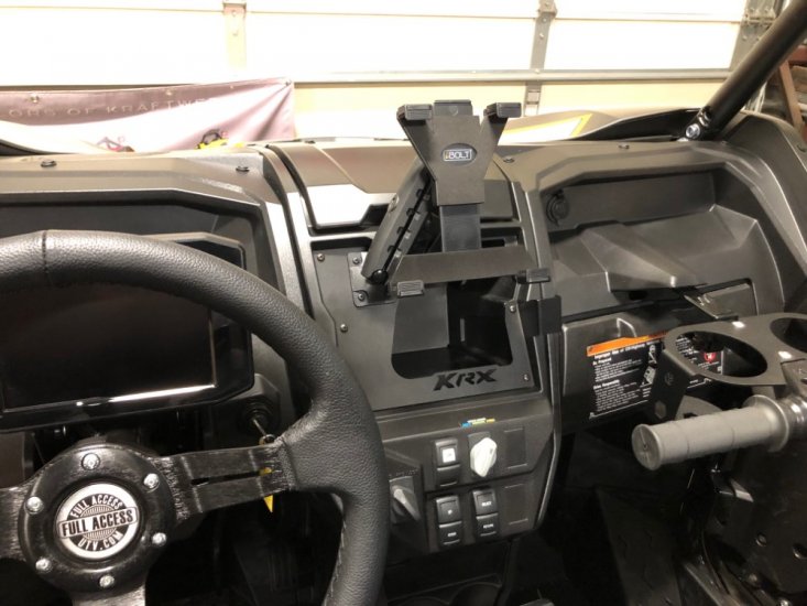 Kawasaki KRX & KRX4 1000 "UPPER" Dash Phone or Tablet Mount