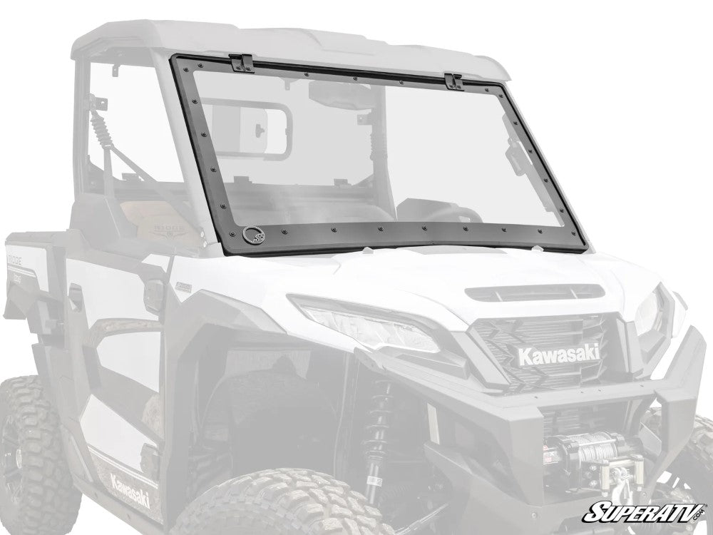 Kawasaki Ridge MaxDrive Power Flip Windshield SuperATV