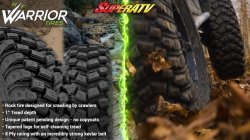 Superatv Warrior UTV Tires, Sticky Or Standard Compound