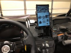 Kawasaki KRX & KRX4 1000 "UPPER" Dash Phone or Tablet Mount