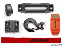 Superatv 6000 LB Winch With Wireless Remote & Synthetic Rope