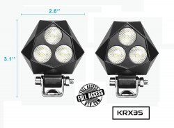 Kawasaki KRX & KRX4 1000 Front Knuckle Light Brackets (2)