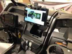 Kawasaki KRX & KRX4 1000 "UPPER" Dash Phone or Tablet Mount