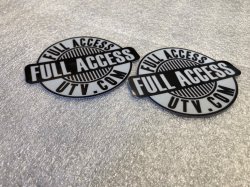 Full Access UTV Die Cut "REFLECTIVE" Decals (2)