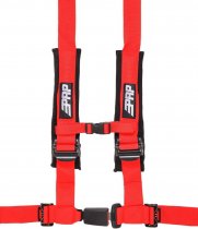 PRP 4.2, RED 4-Point Harnesses with Auto Latch (2)