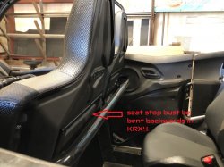 Kawasaki KRX & KRX4 1000 Adjustable Seat Recline or Riser Kit