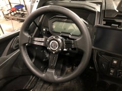 Kawasaki KRX & KRX4 1000 Leather Steering Wheel & Adapter Kit