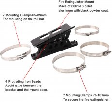 Full Access 2-lbs Fire Extinguisher & Quick Release Bracket Kit