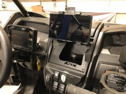 Kawasaki KRX & KRX4 1000 "UPPER" Dash Phone or Tablet Mount