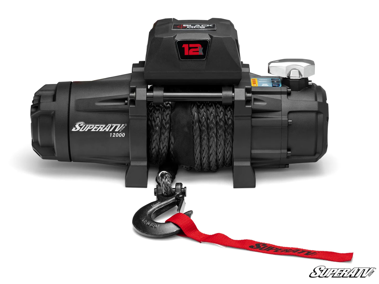 Superatv 12000 LB Winch With Wireless Remote & Synthetic Rope