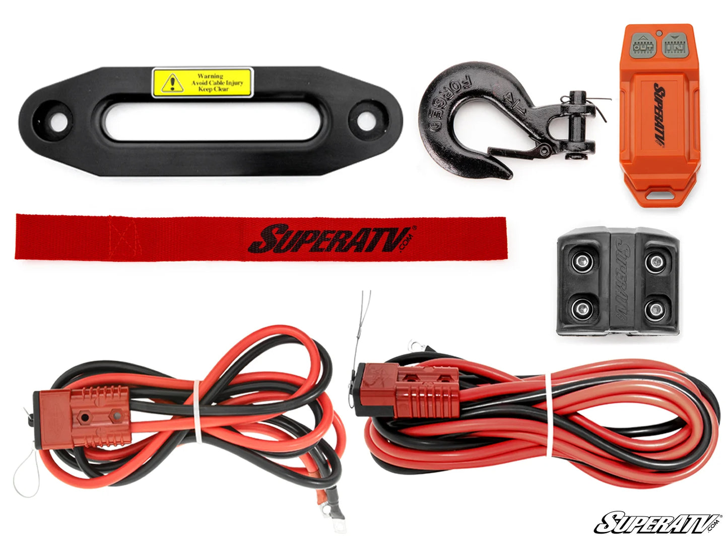 Superatv 12000 LB Winch With Wireless Remote & Synthetic Rope