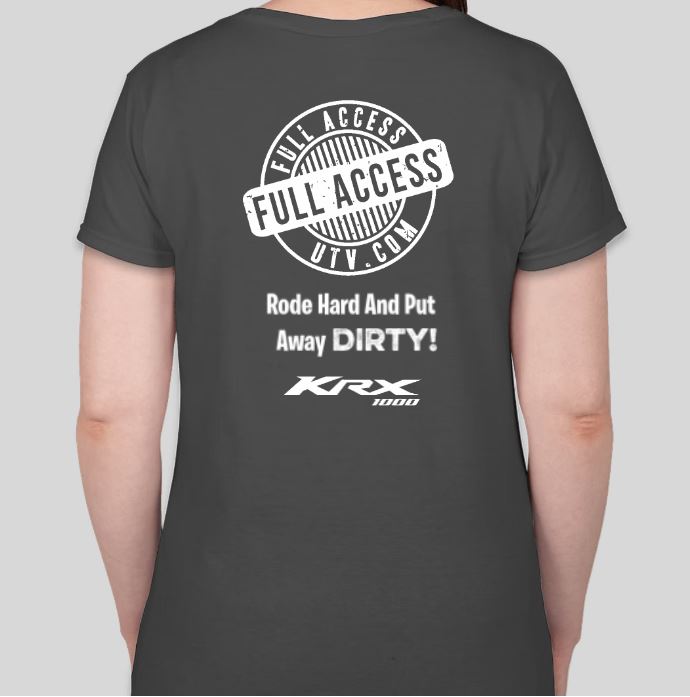 Full Access UTV T-shirt  Womens, "Rode Hard And Put Away Dirty"