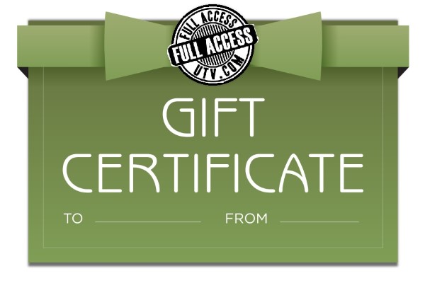 $10.00 Full Access UTV Gift Certificate
