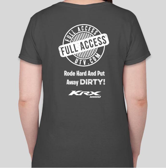 Full Access UTV T-shirt Womens, "Rode Hard And Put Away Dirty"